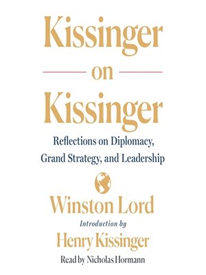 cover image of Kissinger on Kissinger